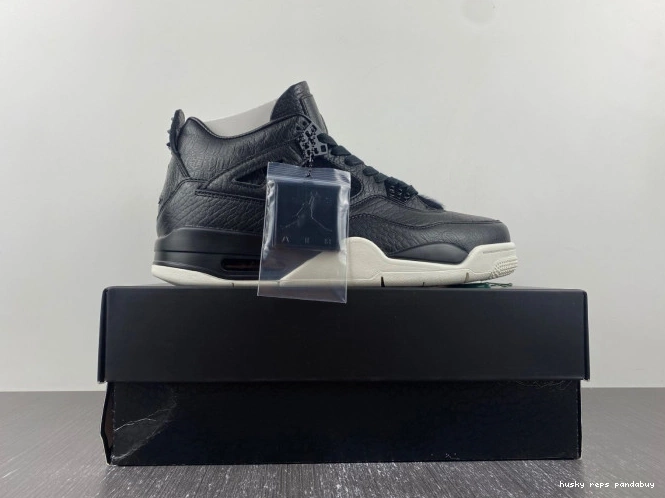 Rep Husky 819139-010 Jordan Hair Black 4 Retro Pony 0713